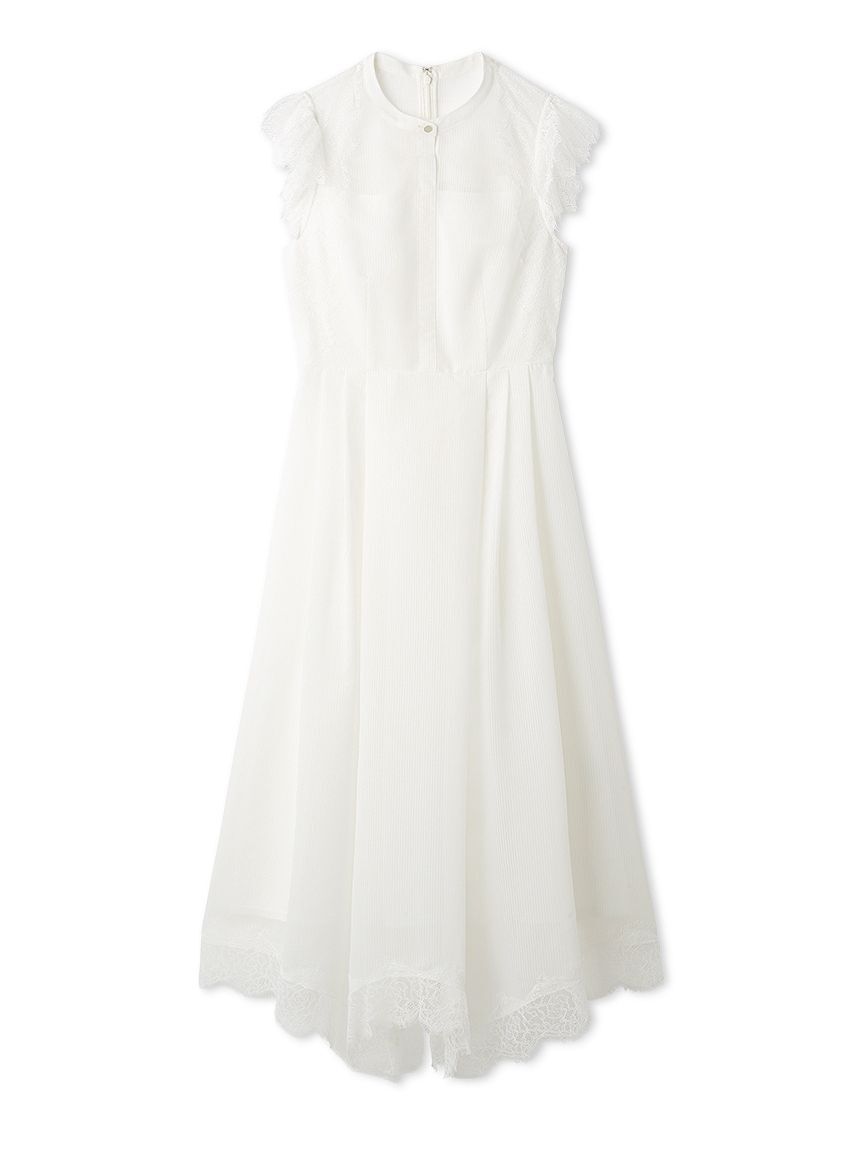 CELFORD「ストライプレーストリムワンピース」|ワンピース|