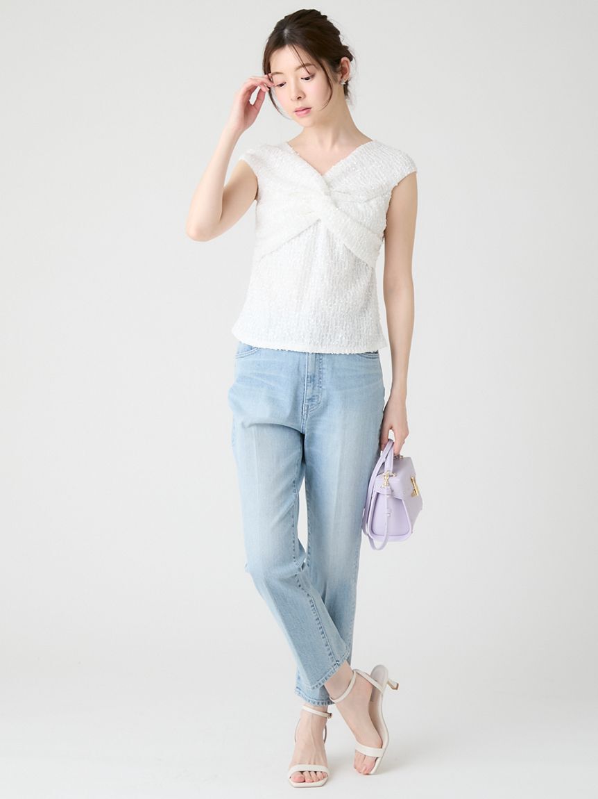 CELFORD「デニムテーパードパンツ」|デニム|