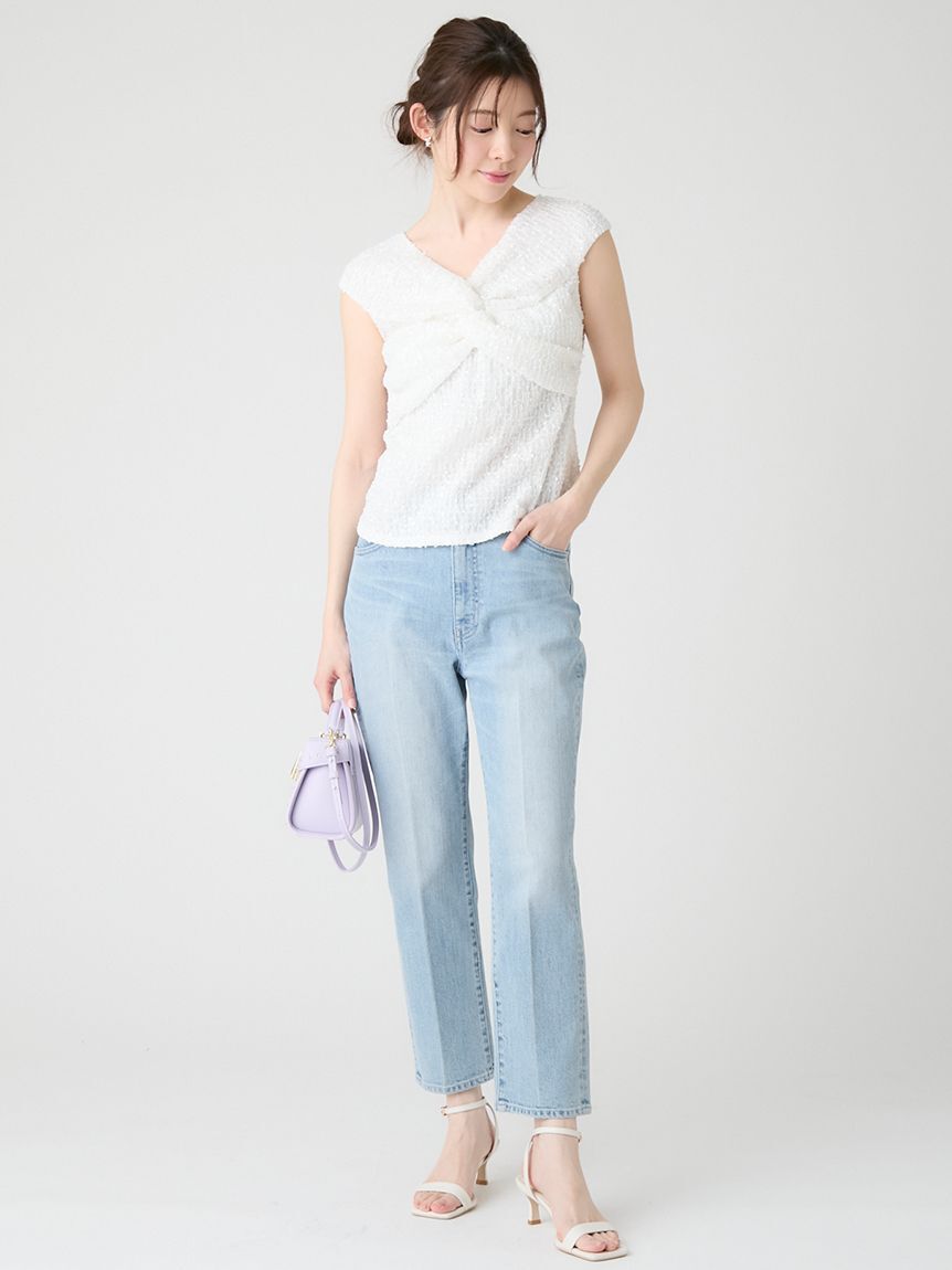 CELFORD「デニムテーパードパンツ」|デニム|