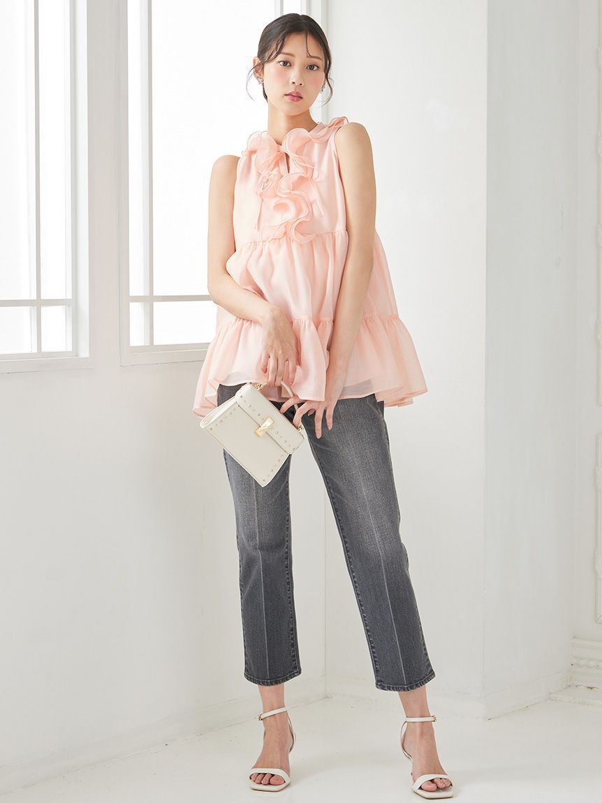 CELFORD「デニムテーパードパンツ」|デニム|