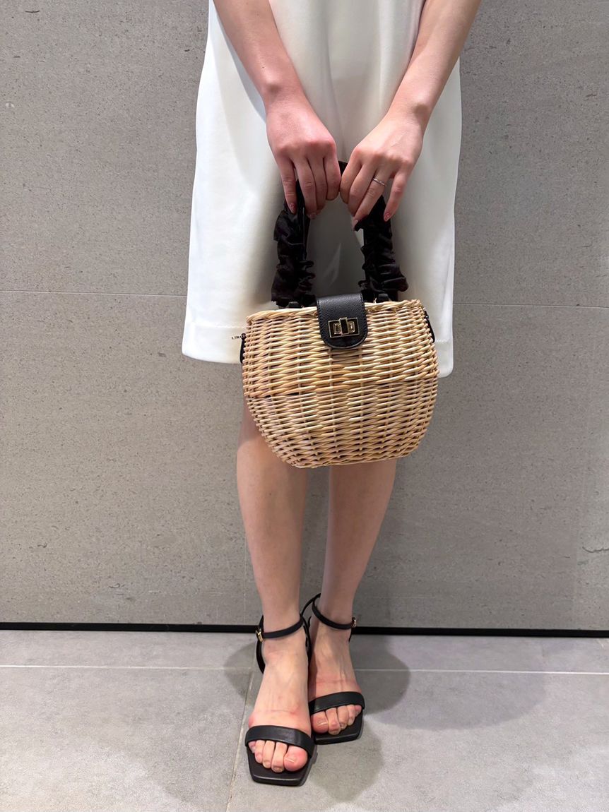 CELFORD「フリルチュールハンドルカゴバッグ」|かごバッグ|