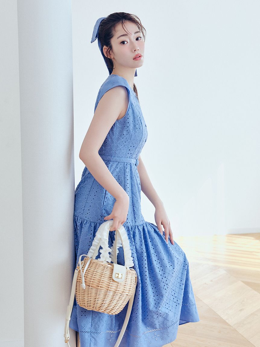 CELFORD「フリルチュールハンドルカゴバッグ」|かごバッグ|