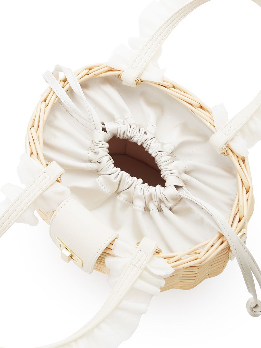 CELFORD「フリルチュールハンドルカゴバッグ」|かごバッグ|