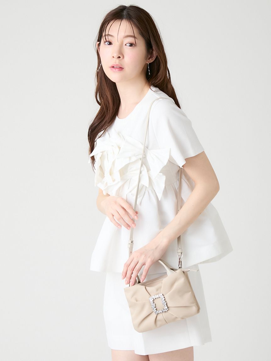 CELFORD「ビジュー付きリボンショルダーバッグ」|ショルダー・メッセンジャー|