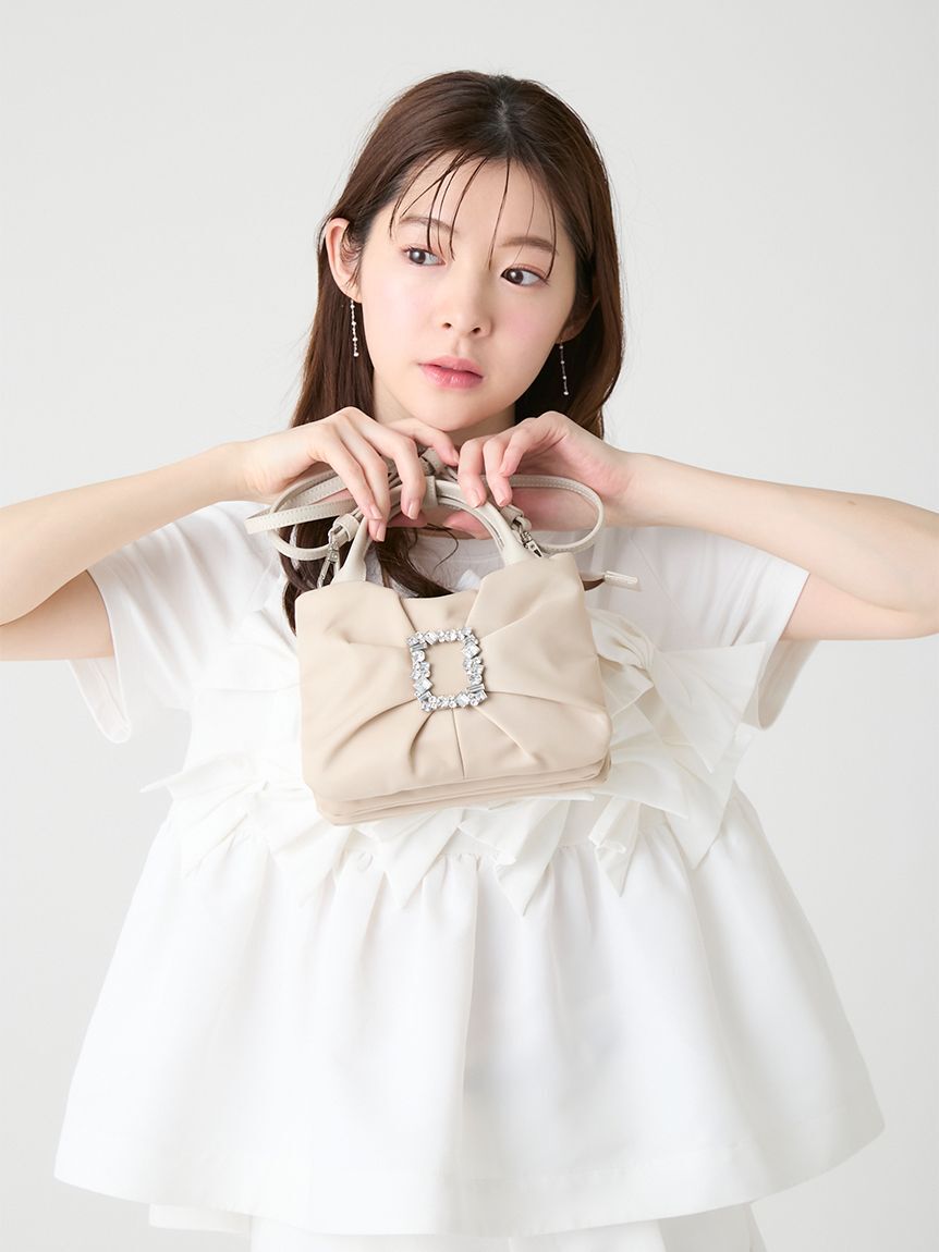 CELFORD「ビジュー付きリボンショルダーバッグ」|ショルダー・メッセンジャー|