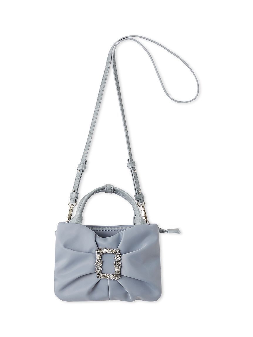 CELFORD「ビジュー付きリボンショルダーバッグ」|ショルダー・メッセンジャー|SAX