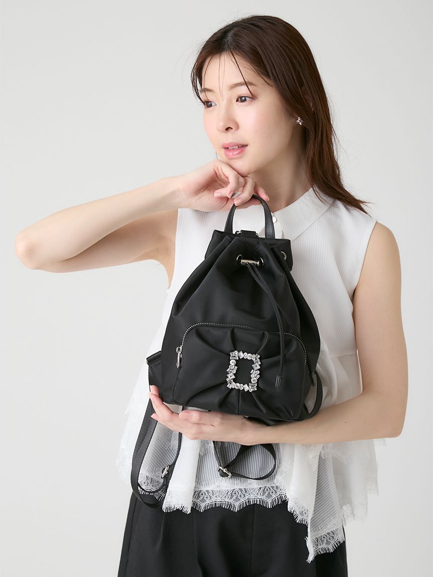 CELFORD「ビジュー付きリボンリュック」|リュック|