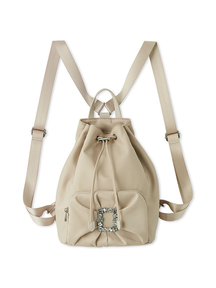 CELFORD「ビジュー付きリボンリュック」|リュック|BEG