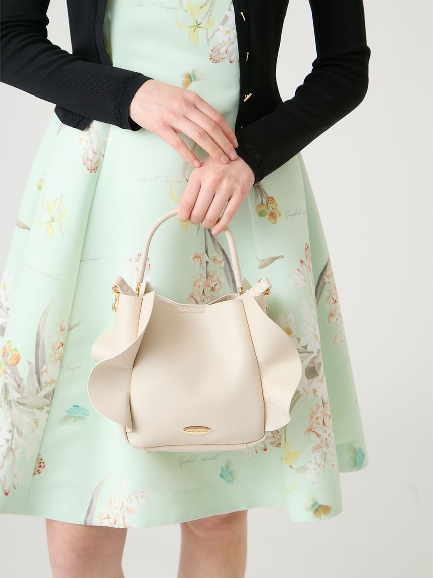 CELFORD「ショルダー付ワンハンドルフリルバッグ」|ハンドバッグ|