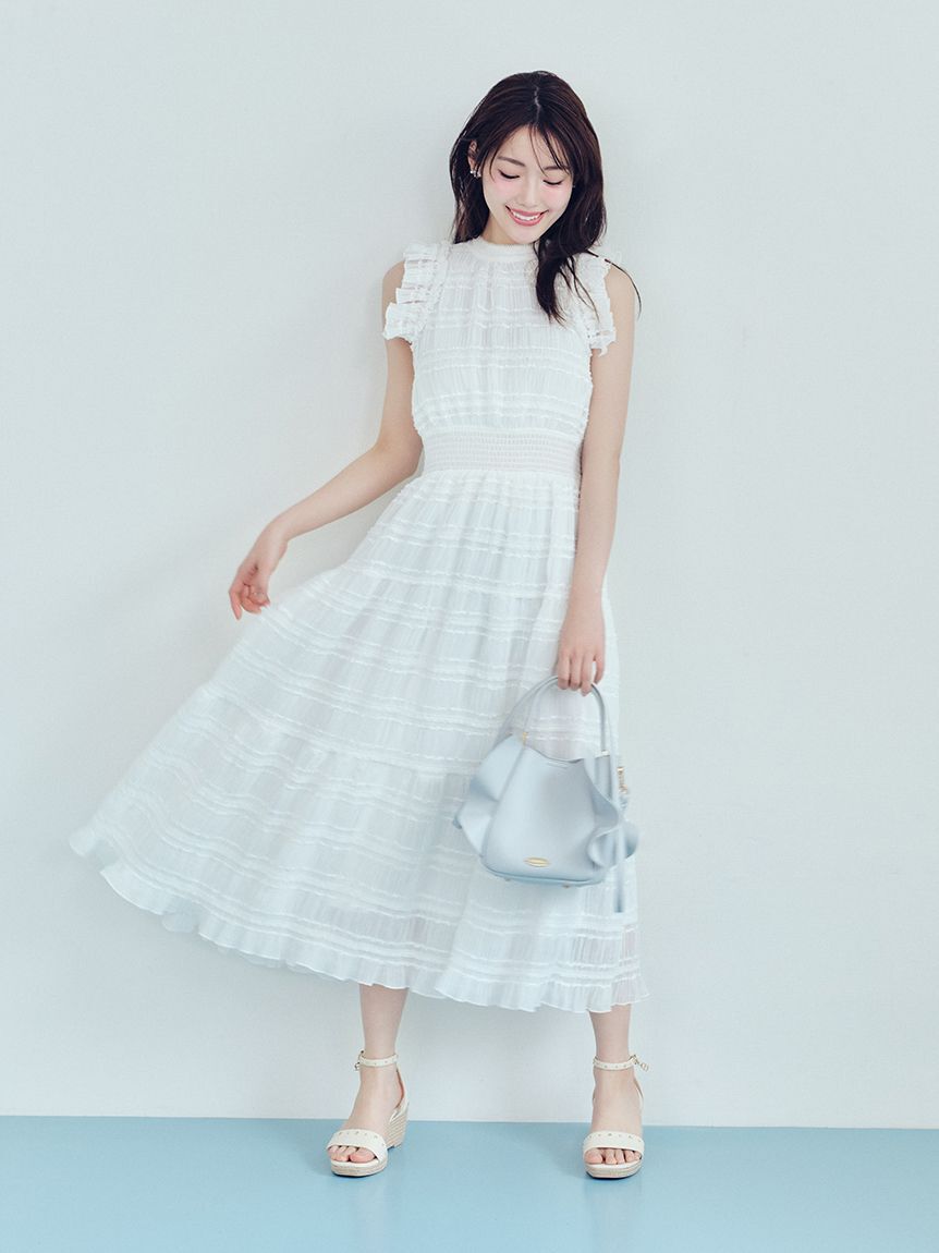 CELFORD「ショルダー付ワンハンドルフリルバッグ」|ハンドバッグ|