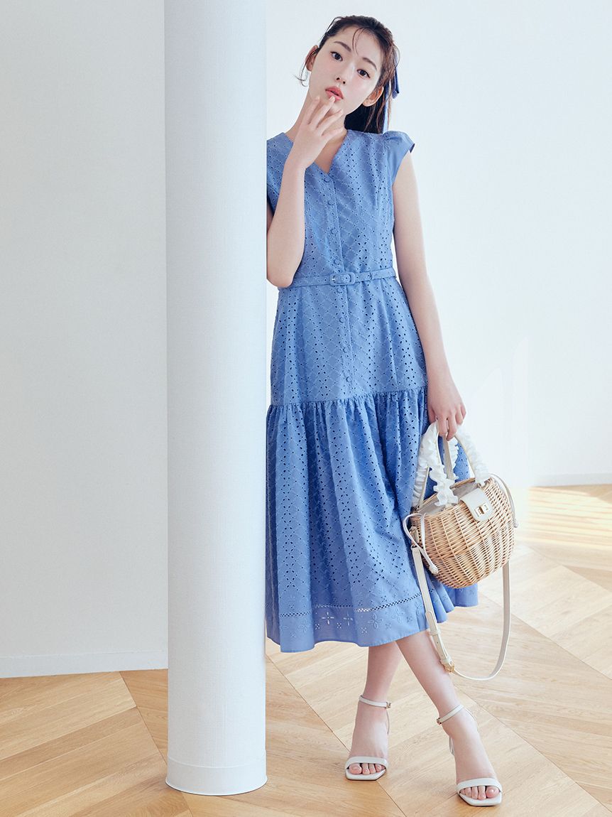 CELFORD「エンブロイダリーリボンシュシュ」|ヘアバンド|