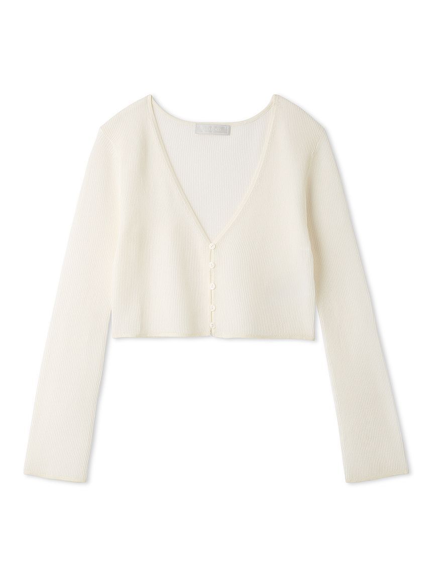 CELFORD「シアーリブカーディガン」|カーディガン|