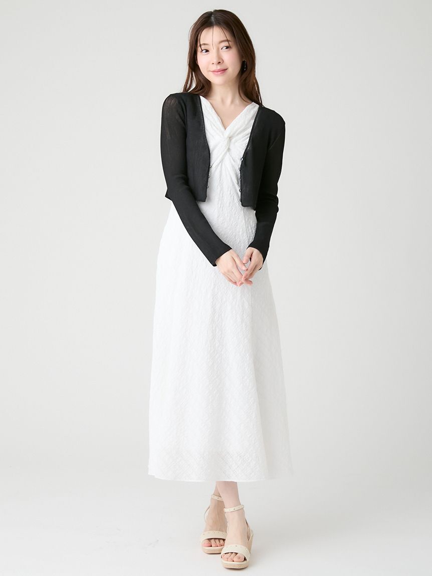 CELFORD「シアーリブカーディガン」|カーディガン|