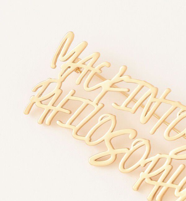 MACKINTOSH PHILOSOPHY「ライティングロゴブローチ」|ブローチ・コサージュ|