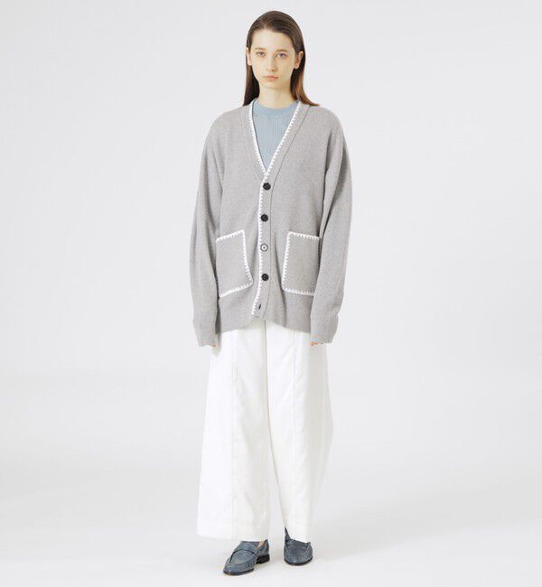  「ラインワイドパンツ」|スラックス|