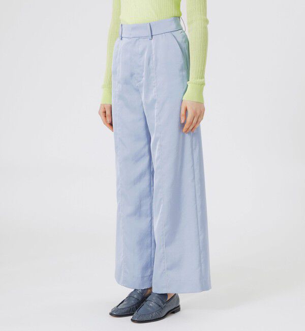  「ラインワイドパンツ」|スラックス|