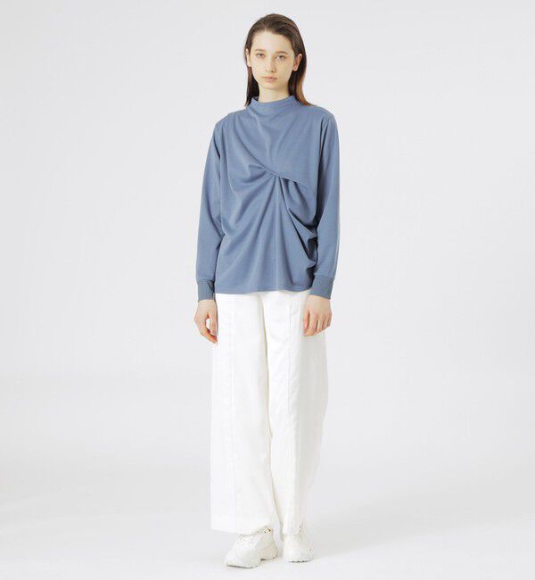  「ラインワイドパンツ」|スラックス|