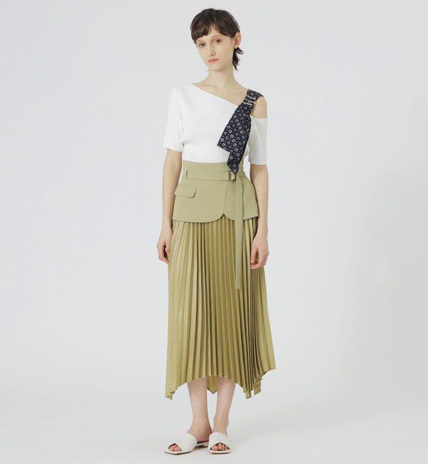  「カマーコンビプリーツスカート」|スカート|