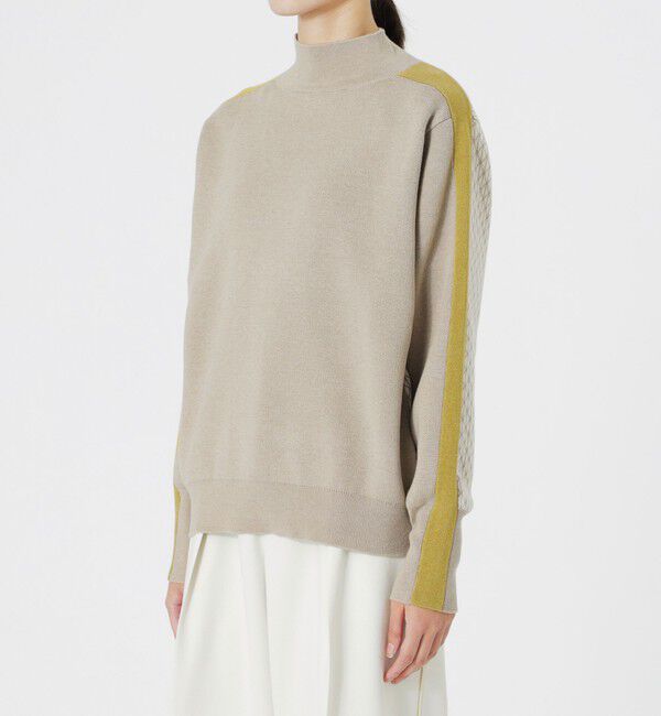  「2フェイスブロッキングパターンニット」|ニット・セーター|