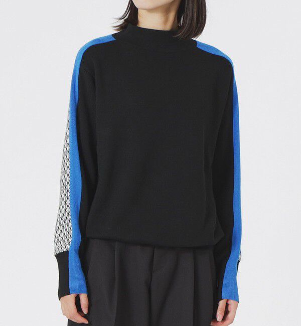  「2フェイスブロッキングパターンニット」|ニット・セーター|