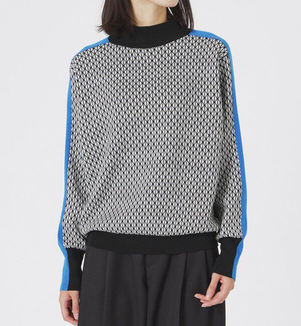  「2フェイスブロッキングパターンニット」|ニット・セーター|