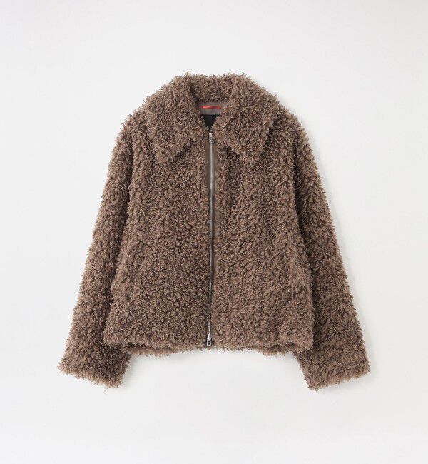  「【UNISEX】カルガンラムライクファーブルゾン」|ブルゾン・スタジャン|ブラウン