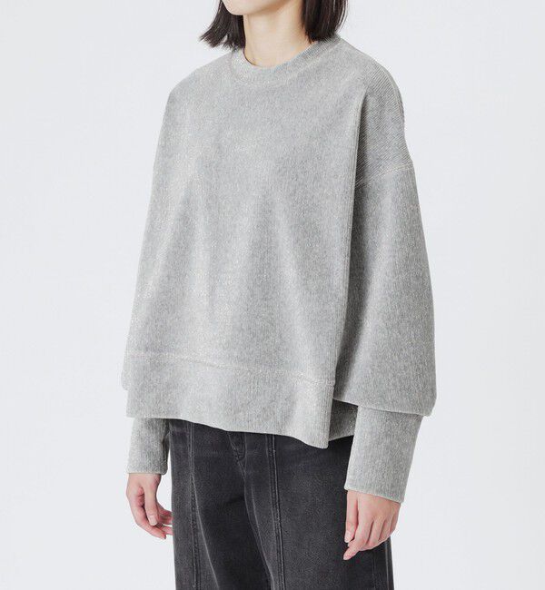  「ラメニットコーデュロイプルオーバー」|Tシャツ・カットソー|