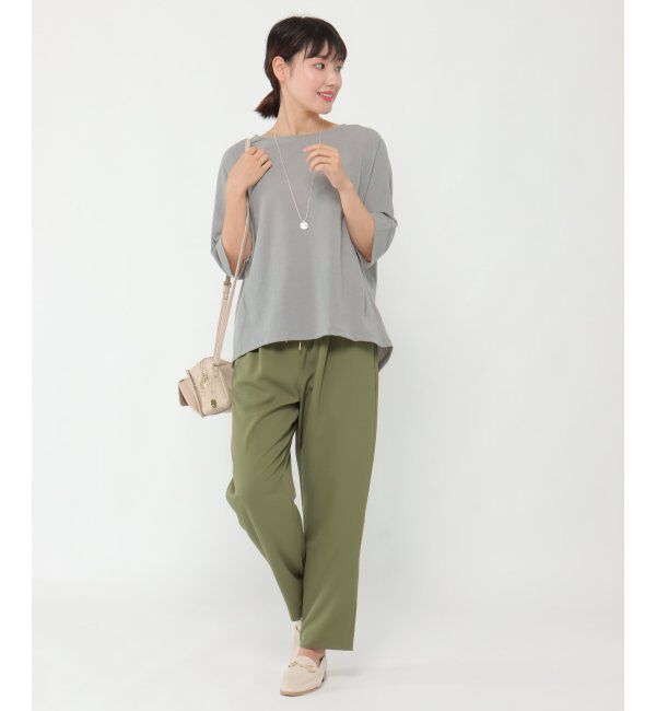 ikka「ウエストドロストテーパードパンツ」|その他|