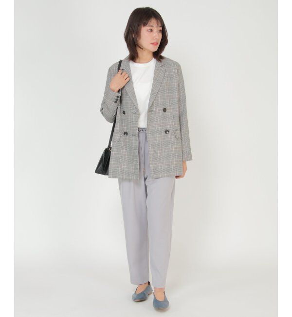 ikka「ウエストドロストテーパードパンツ」|その他|