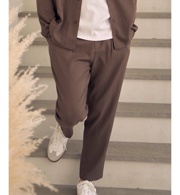 IKKA LOUNGE「LANATEC イージーアンクルパンツ」|その他|Dkブラウン