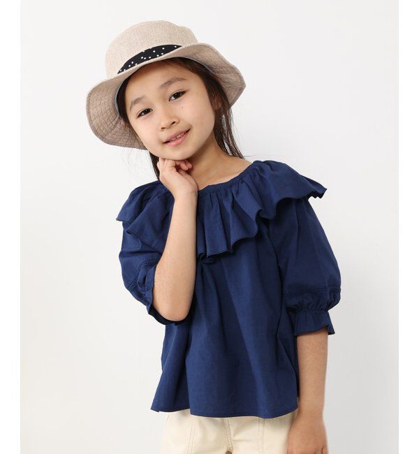 ikka kids「リネンタッチドットリボンハット」|その他|