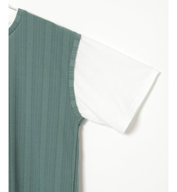 ikka「5分袖フェイクベストTシャツ」|Tシャツ・カットソー|