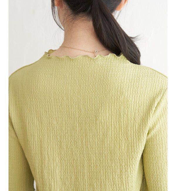 ikka「襟メロー半袖インナーTシャツ」|Tシャツ・カットソー|