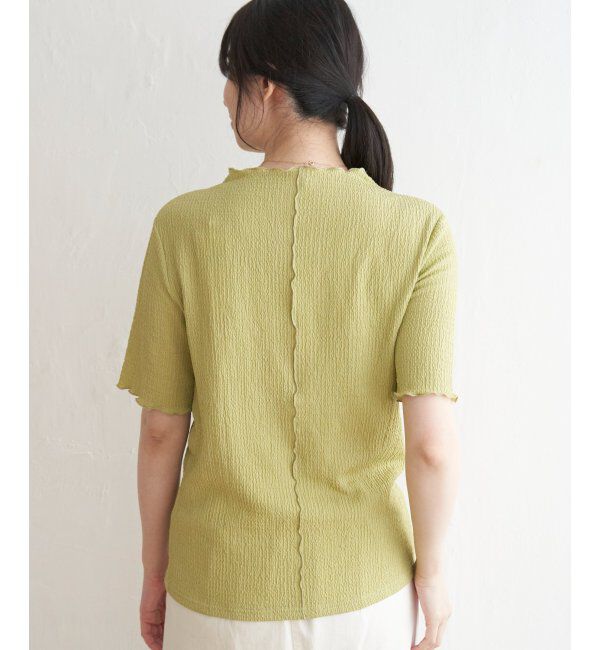 ikka「襟メロー半袖インナーTシャツ」|Tシャツ・カットソー|