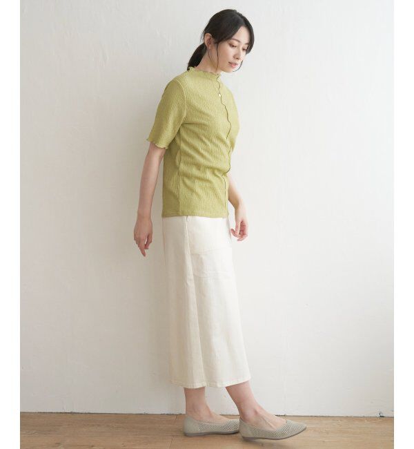 ikka「襟メロー半袖インナーTシャツ」|Tシャツ・カットソー|