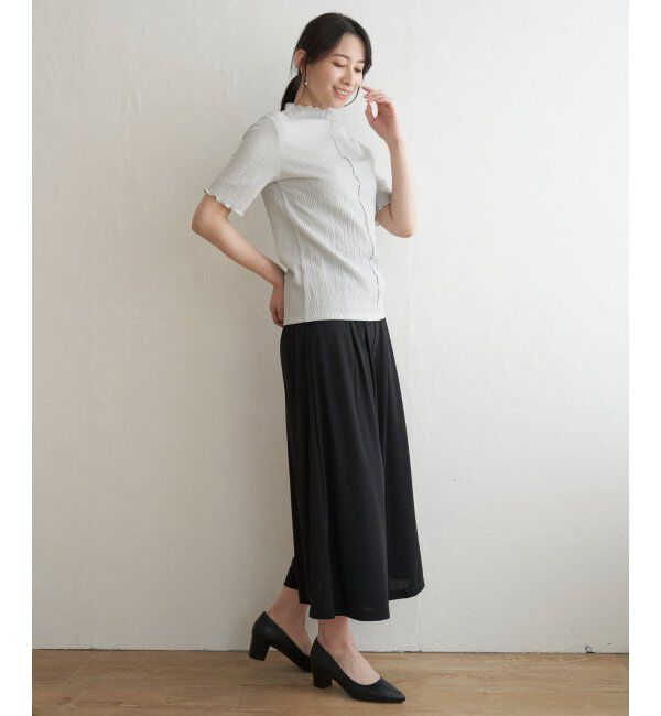 ikka「襟メロー半袖インナーTシャツ」|Tシャツ・カットソー|