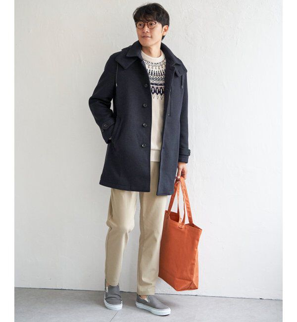 IKKA LOUNGE「ウールライクニットステンカラーコート」|その他|