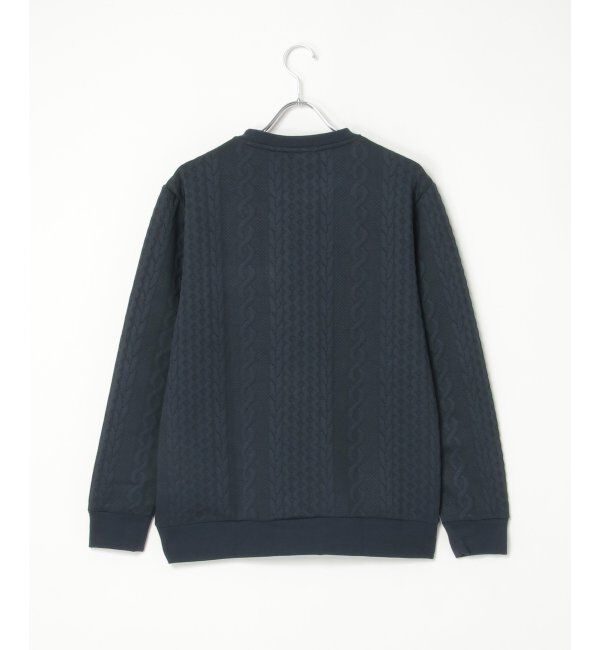 ikka「フクレジャカードクルーネックプルオーバー」|パーカー|