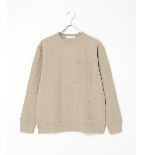 ikka「フクレジャカードクルーネックプルオーバー」|パーカー|