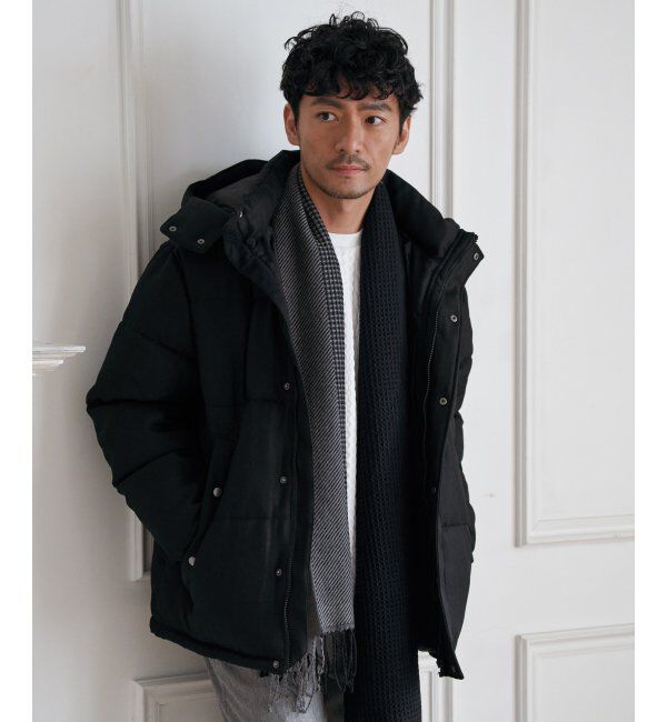 ikka「sorona(R)ツイードライクブルゾン」|ブルゾン・スタジャン|ブラック