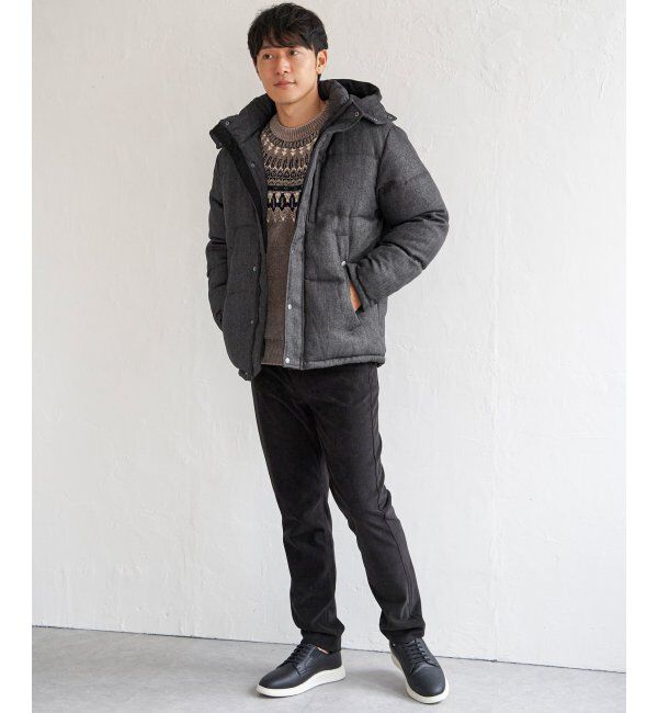 ikka「sorona(R)ツイードライクブルゾン」|ブルゾン・スタジャン|