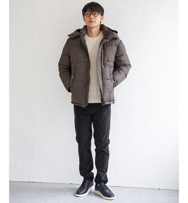 ikka「sorona(R)ツイードライクブルゾン」|ブルゾン・スタジャン|