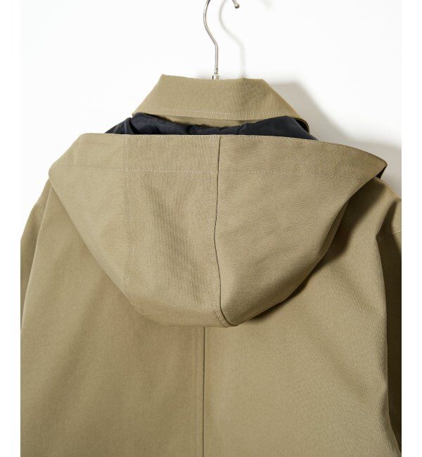 IKKA LOUNGE「【雑誌MonoMax4月号掲載】撥水ピケフードステンカラーコート」|その他|