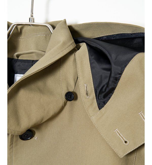 IKKA LOUNGE「【雑誌MonoMax4月号掲載】撥水ピケフードステンカラーコート」|その他|