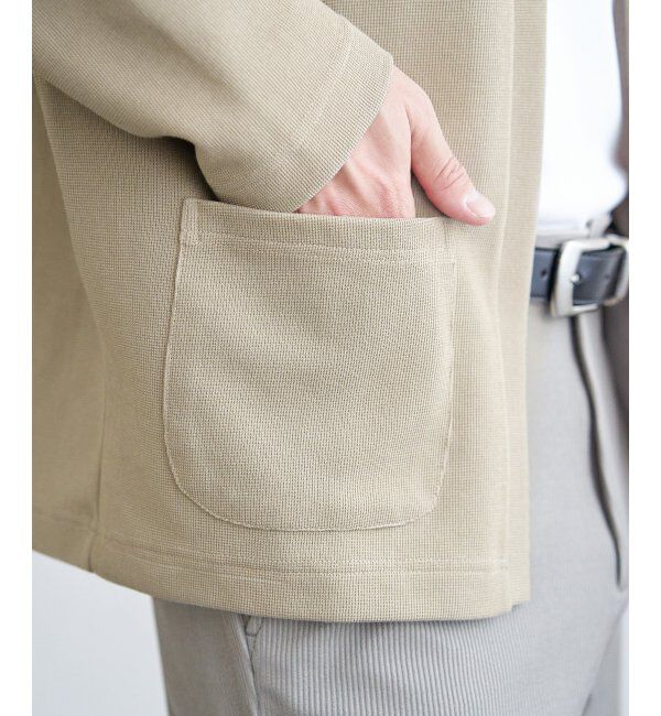 ikka「ダブルフェイスDRYカノコカーディガン」|カーディガン|