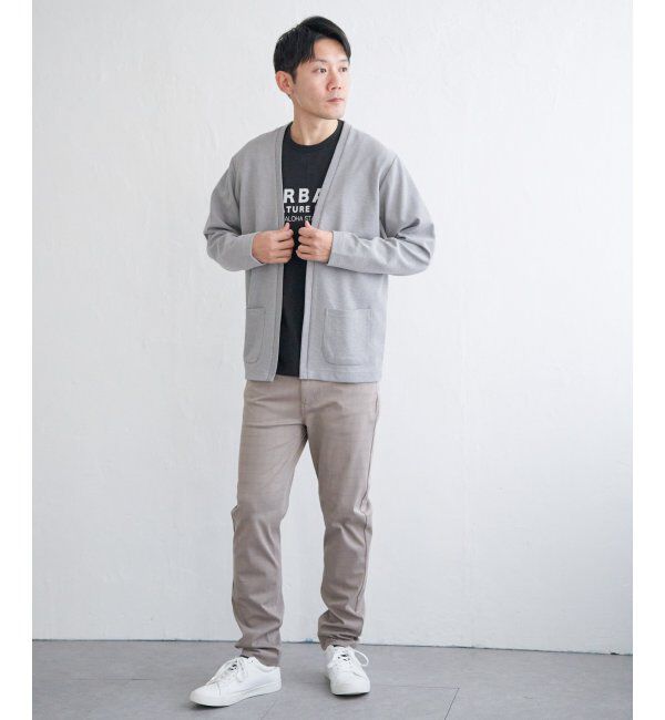 ikka「ダブルフェイスDRYカノコカーディガン」|カーディガン|