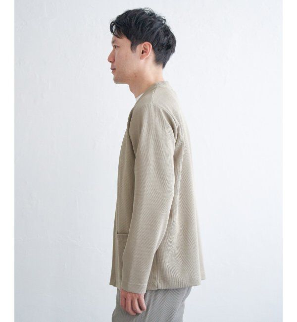 ikka「ダブルフェイスDRYカノコカーディガン」|カーディガン|