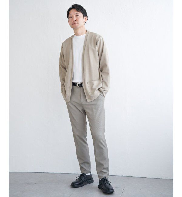 ikka「ダブルフェイスDRYカノコカーディガン」|カーディガン|