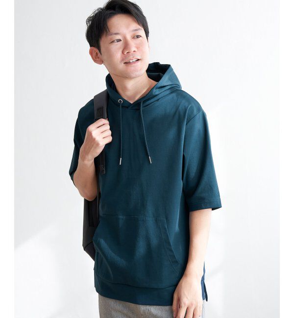 ikka「GOKUラクセイカツ5ブパーカ」|Tシャツ・カットソー|グリーン