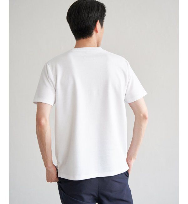 ikka「ポンチメガネ刺繍ポケットTシャツ」|Tシャツ・カットソー|